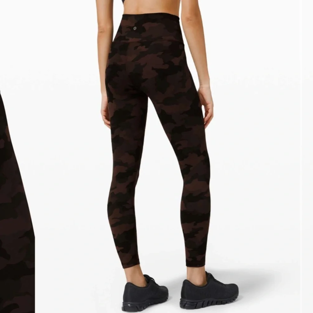 Lululemon Wunder Train High-Rise 25” Leggings Size 6 Camo Brown Earth Everlux